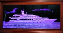 Carved Glass Yacht